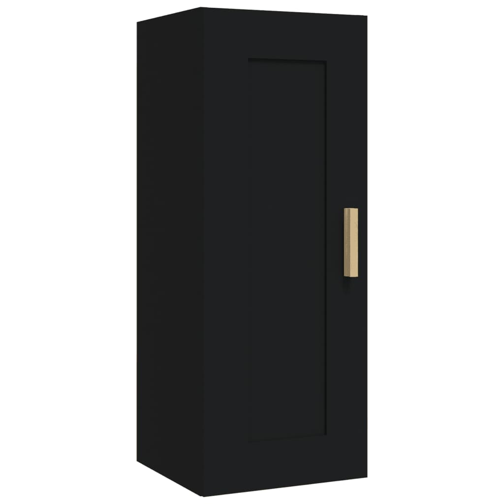 Armoire murale noire 35x34x90 cm en bois