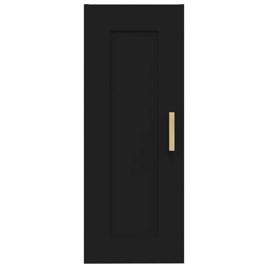 Armoire murale noire 35x34x90 cm en bois