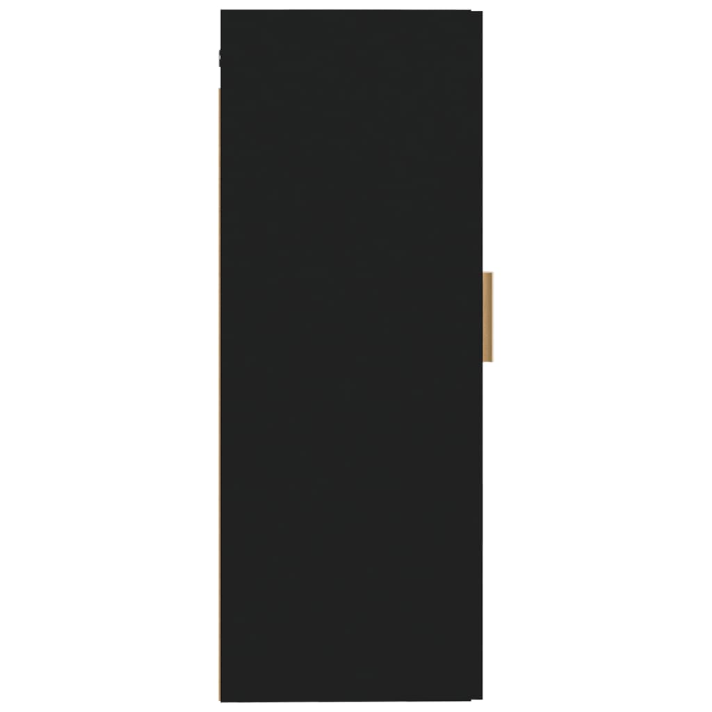 Armoire murale noire 35x34x90 cm en bois