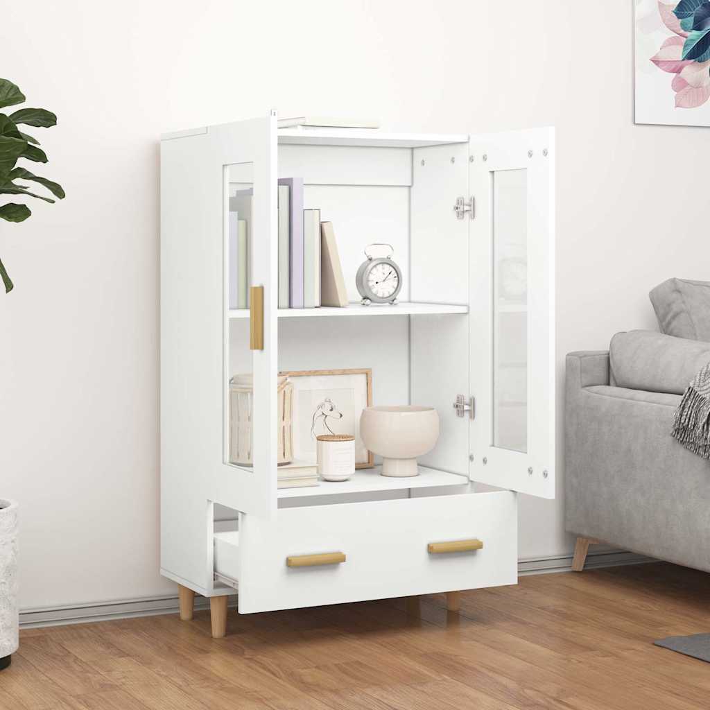 Highboard Weiß 70x31x115 cm Holzwerkstoff