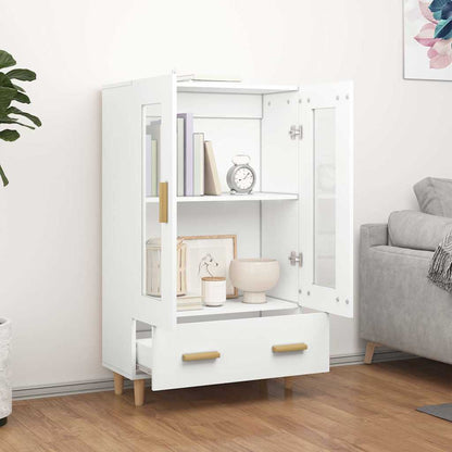 Highboard Weiß 70x31x115 cm Holzwerkstoff