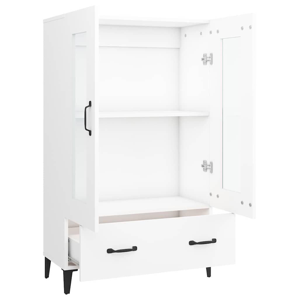 Highboard Weiß 70x31x115 cm Holzwerkstoff
