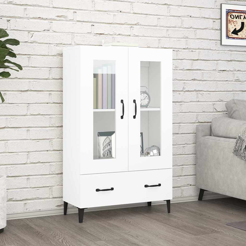 Highboard Weiß 70x31x115 cm Holzwerkstoff