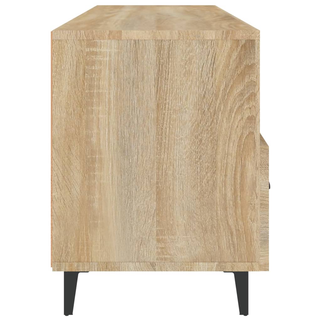 Meuble TV chêne Sonoma 102x35x50 cm matériau bois