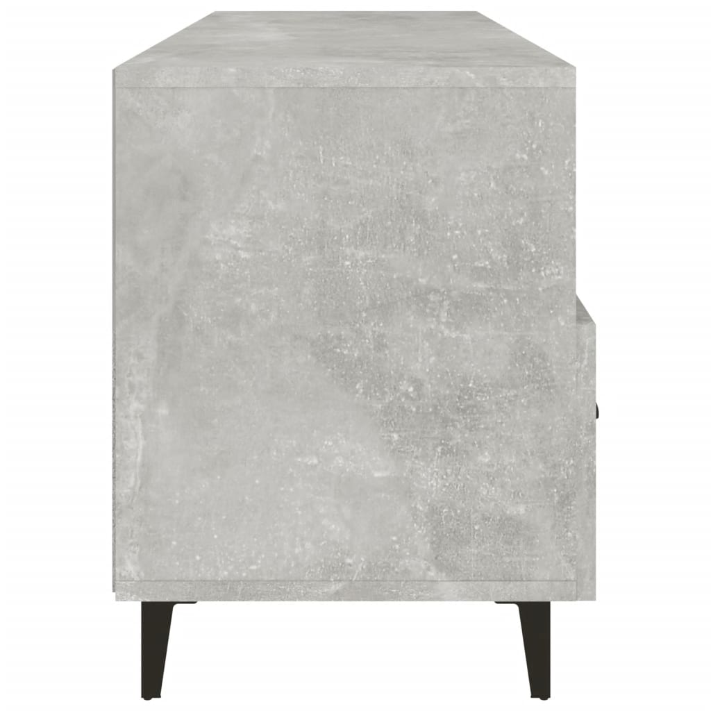 Meuble TV gris béton 102x35x50 cm en bois