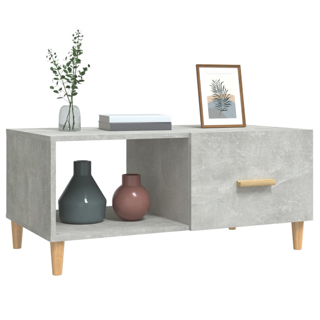 Couchtisch Betongrau 89,5x50x40 cm Holzwerkstoff