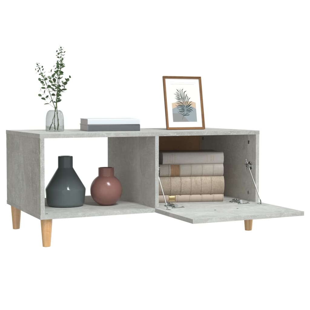 Couchtisch Betongrau 89,5x50x40 cm Holzwerkstoff
