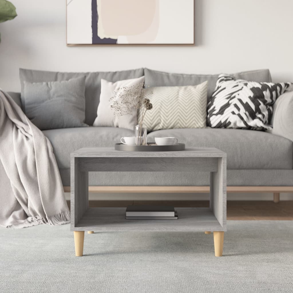 Couchtisch Betongrau 60x50x40 cm Holzwerkstoff