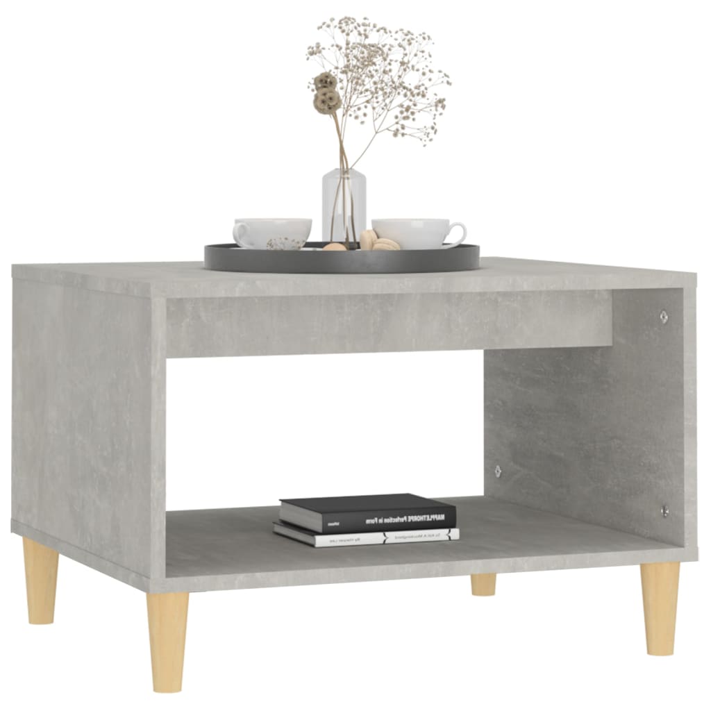 Couchtisch Betongrau 60x50x40 cm Holzwerkstoff
