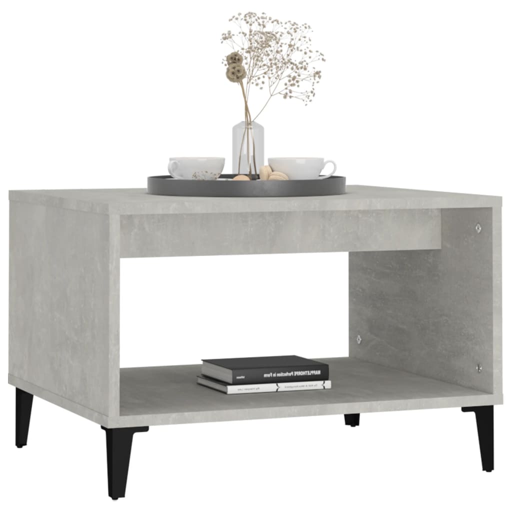 Couchtisch Betongrau 60x50x40 cm Holzwerkstoff