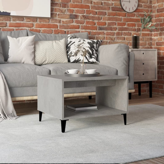 Couchtisch Betongrau 60x50x40 cm Holzwerkstoff