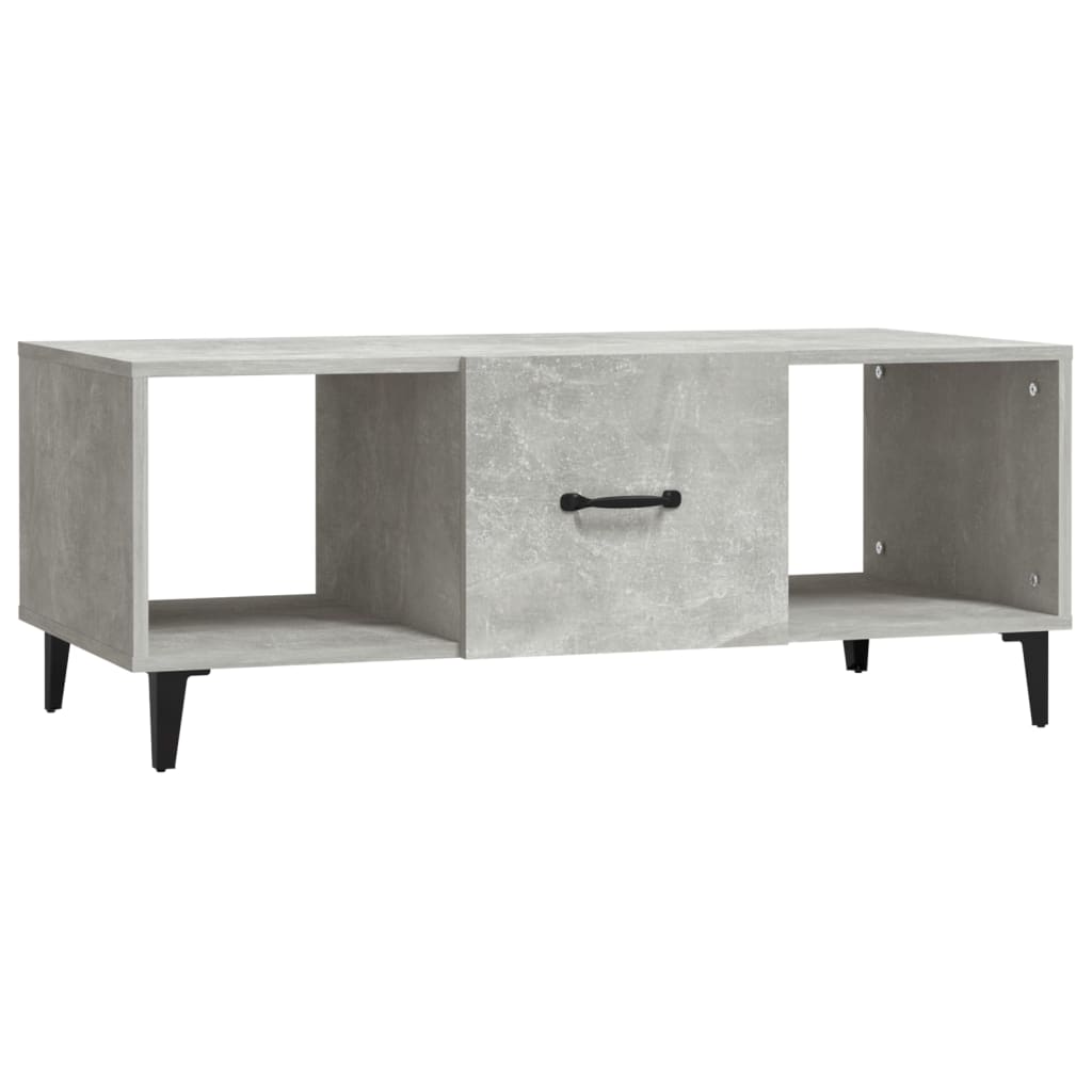 Couchtisch Betongrau 102x50x40 cm Holzwerkstoff