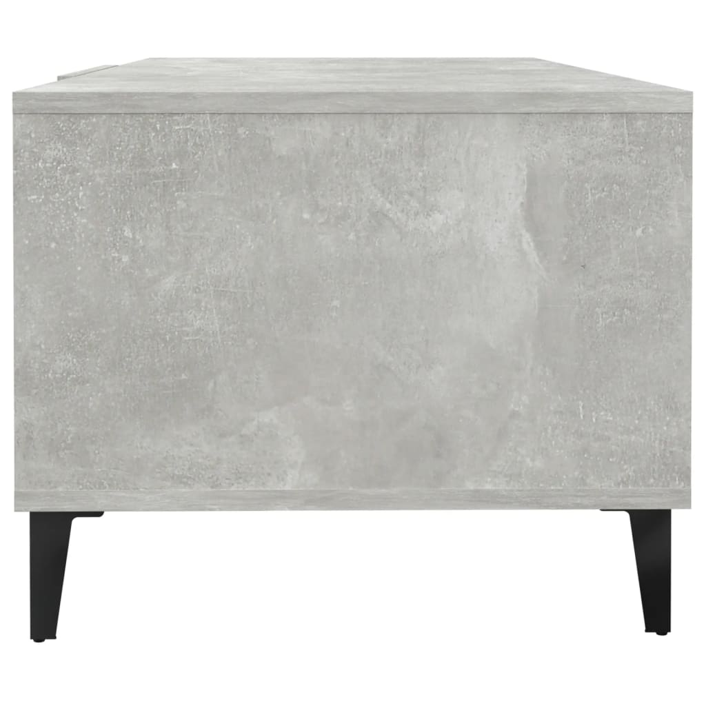 Table basse gris béton 102x50x40 cm en bois