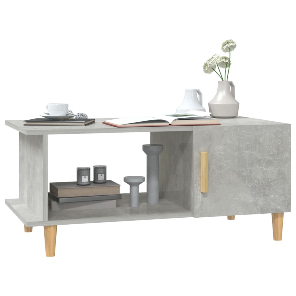 Couchtisch Betongrau 90x50x40 cm Holzwerkstoff
