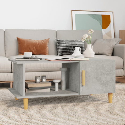 Couchtisch Betongrau 90x50x40 cm Holzwerkstoff