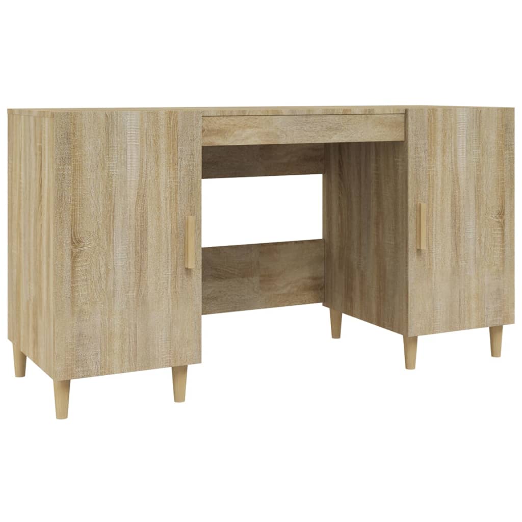 Bureau chêne Sonoma 140x50x75 cm matière bois