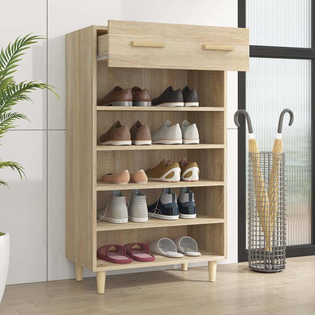 Schuhschrank Sonoma-Eiche 60x35x105 cm Holzwerkstoff
