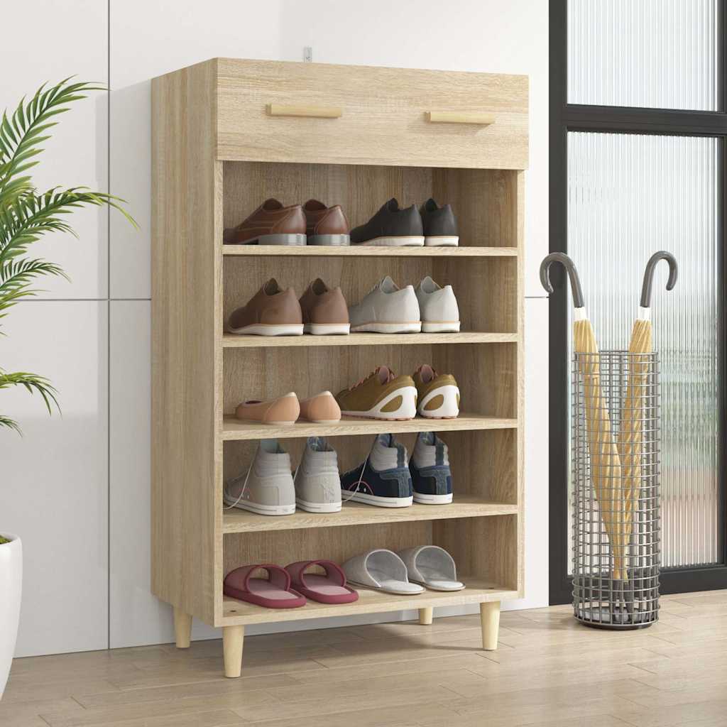 Schuhschrank Sonoma-Eiche 60x35x105 cm Holzwerkstoff