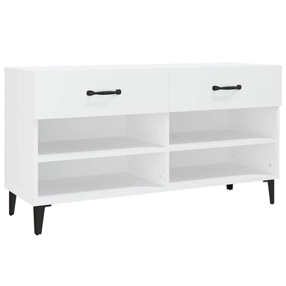 Schuhschrank Weiß 102x35x55 cm Holzwerkstoff