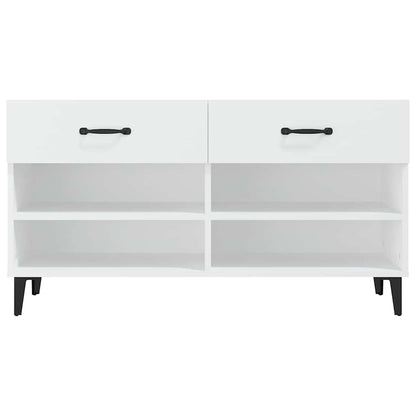 Schuhschrank Weiß 102x35x55 cm Holzwerkstoff