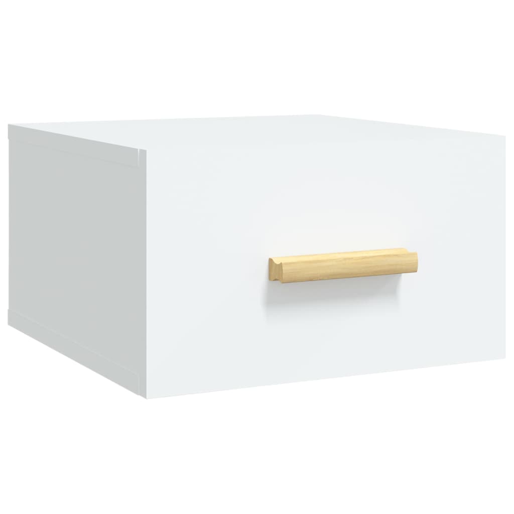 Tables de chevet murales 2 pcs. Blanc 35x35x20 cm