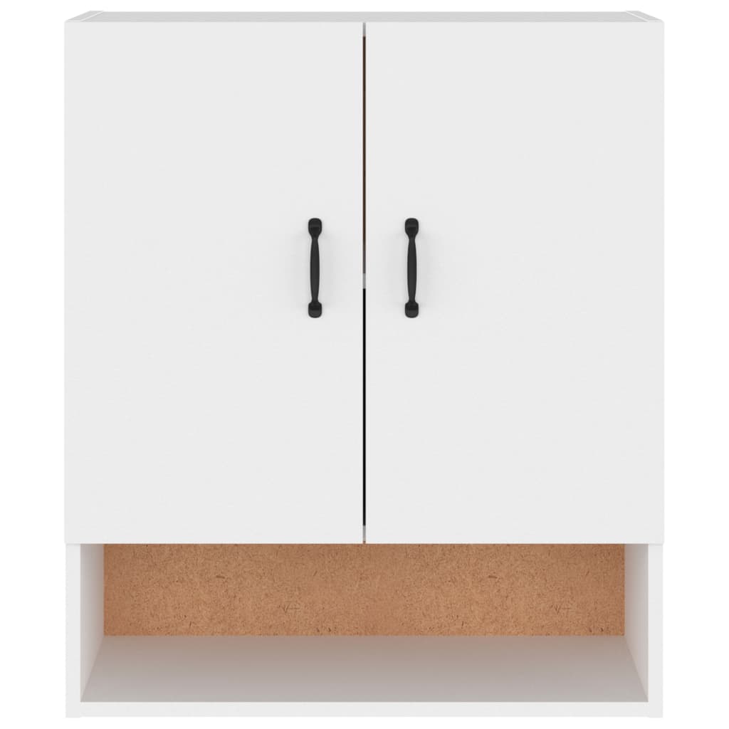 Armoire murale blanc 60x31x70 cm matériau bois