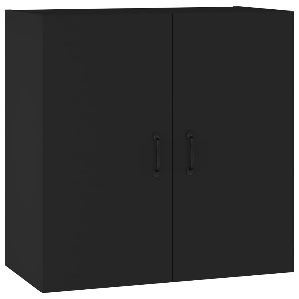 Armoire murale noire 60x31x60 cm matériau bois