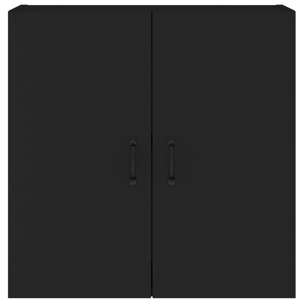 Armoire murale noire 60x31x60 cm matériau bois