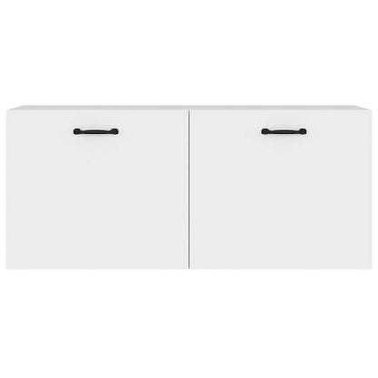 Wandschrank Weiß 80x36,5x35 cm Holzwerkstoff