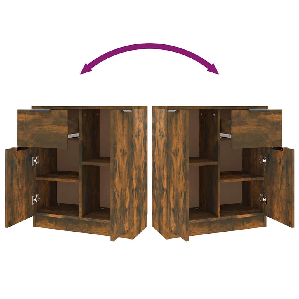 Sideboard Räuchereiche 60x30x70 cm Holzwerkstoff