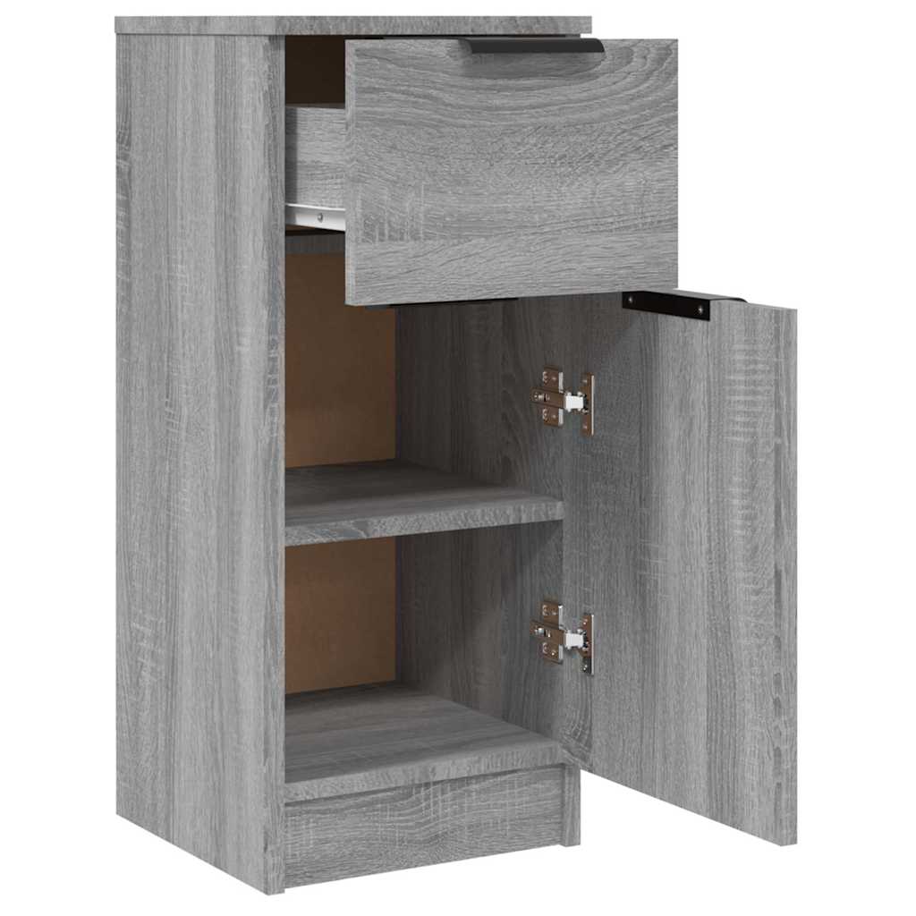 Sideboards 2 Stk. Grau Sonoma 30x30x70 cm Holzwerkstoff