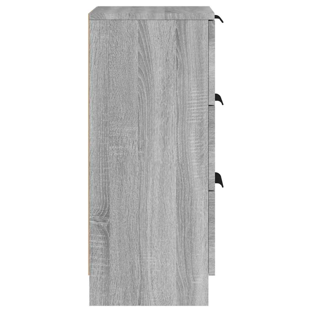 Sideboards 2 Stk. Grau Sonoma 30x30x70 cm Holzwerkstoff