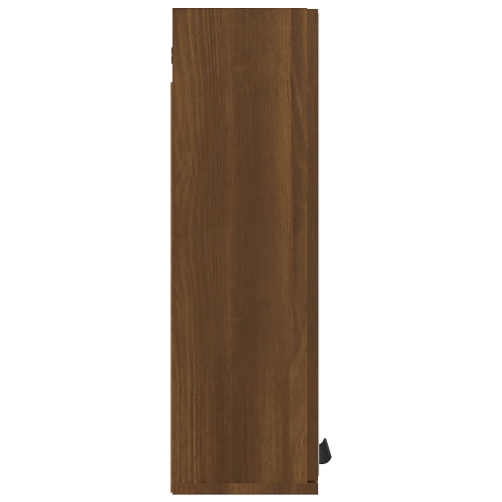 Armoire de toilette avec miroir pour salle de bain aspect chêne marron 64x20x67 cm