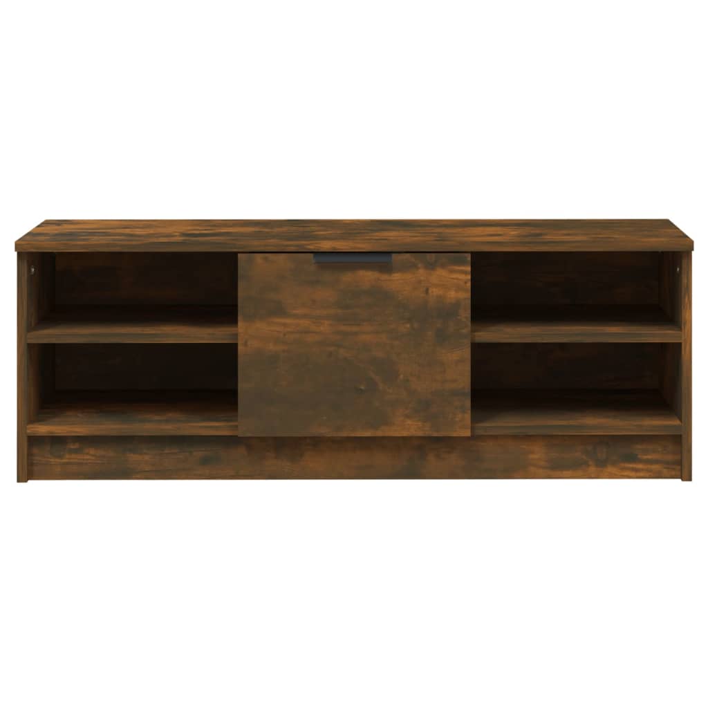 Meuble TV en chêne fumé 102x35,5x36,5 cm matériau à base de bois
