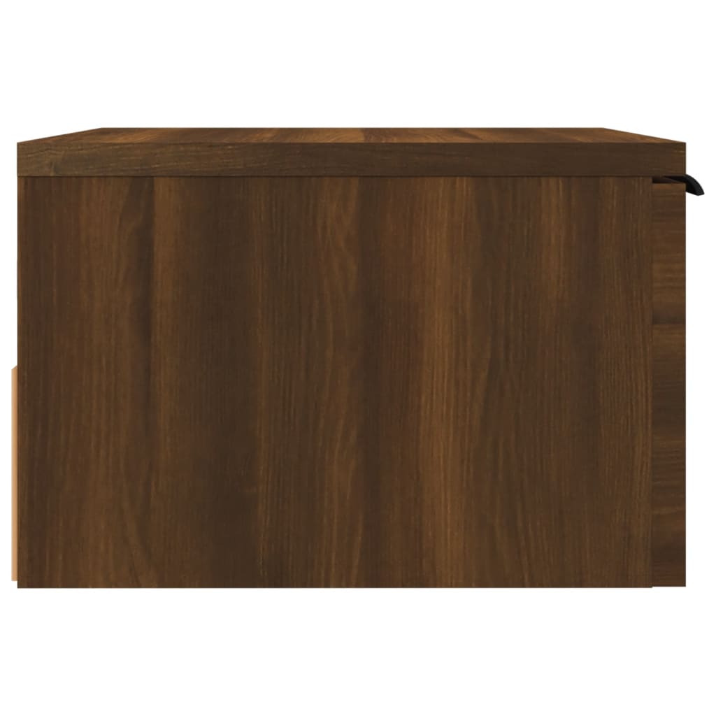 Tables de chevet murales 2 pcs. Aspect chêne marron 34x30x20 cm