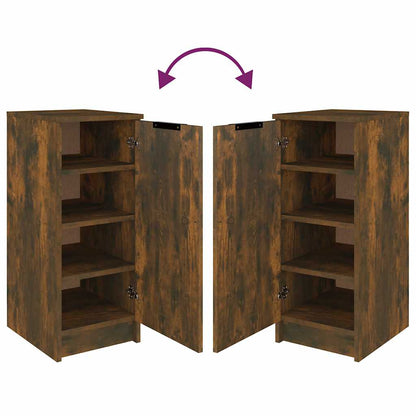 Schuhschrank Räuchereiche 30x35x70 cm Holzwerkstoff