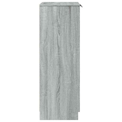Schuhschrank Grau Sonoma 59x35x100 cm Holzwerkstoff