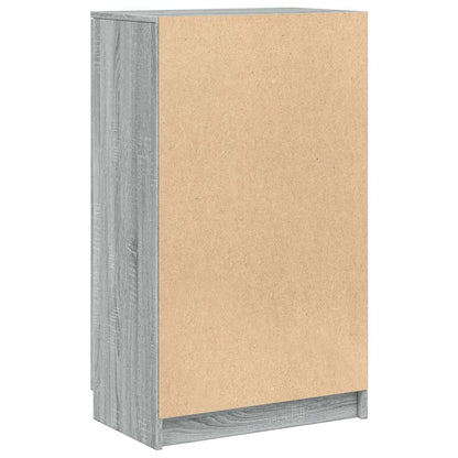 Schuhschrank Grau Sonoma 59x35x100 cm Holzwerkstoff