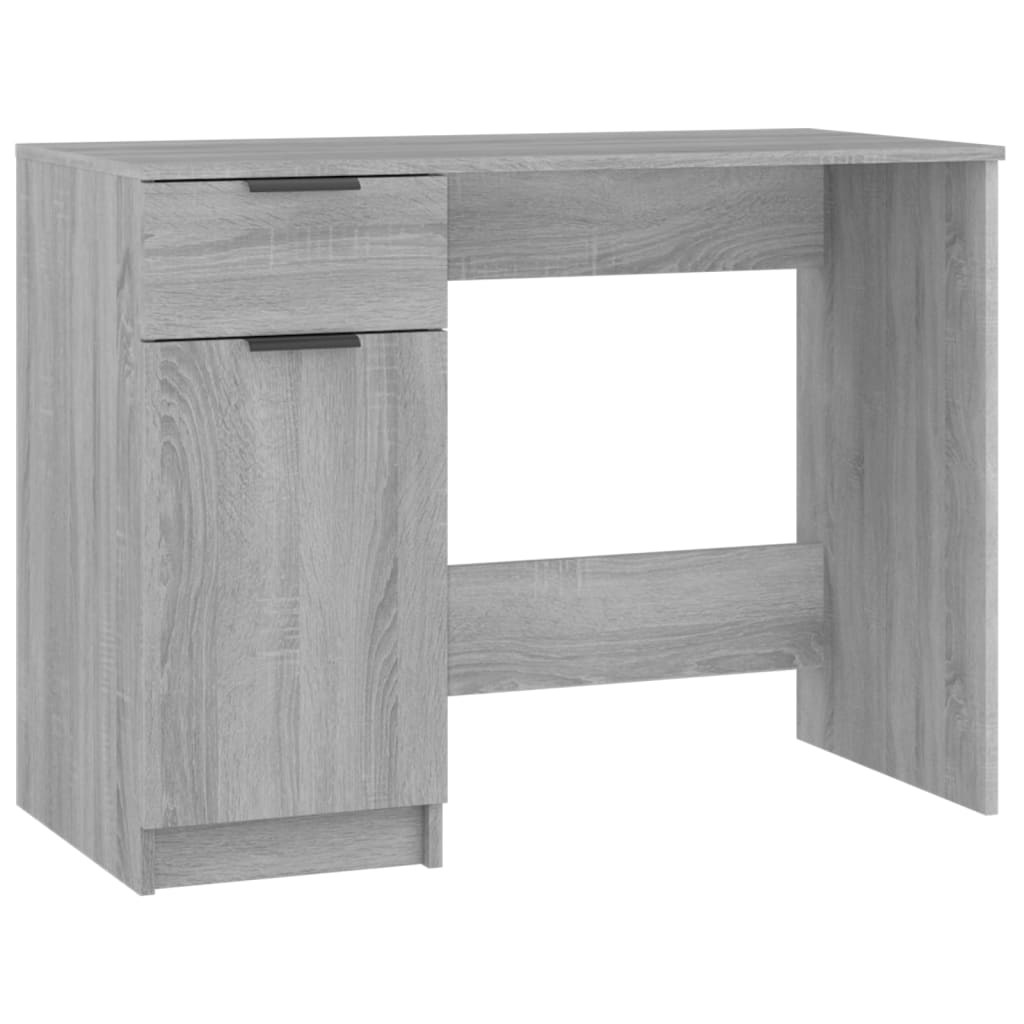 Bureau Sonoma gris 100x50x75 cm matériau bois