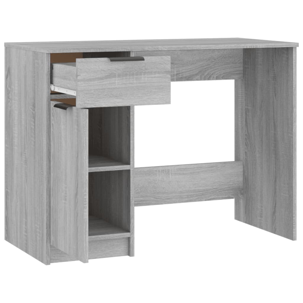 Bureau Sonoma gris 100x50x75 cm matériau bois