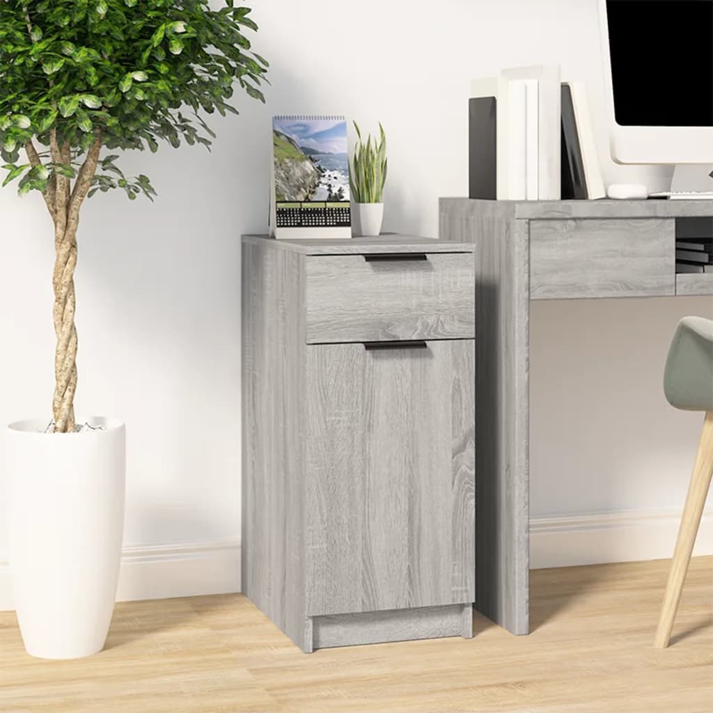 Armoire de bureau gris Sonoma 33,5x50x75 cm en bois