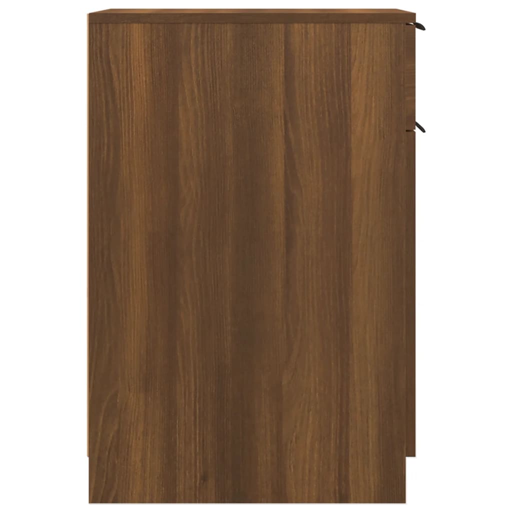 Meuble de bureau aspect chêne marron 33,5x50x75 cm