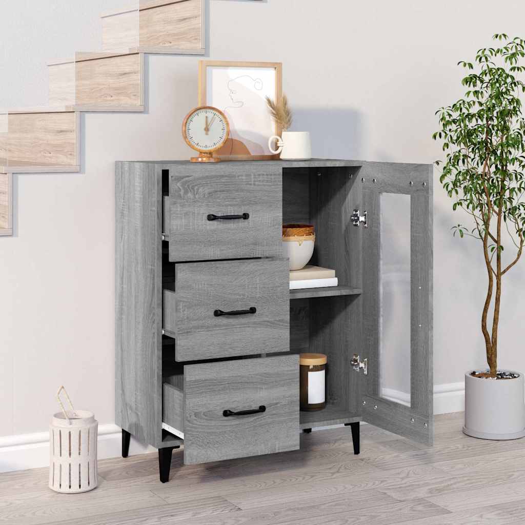 Sideboard Grau Sonoma 69,5x34x90 cm Holzwerkstoff
