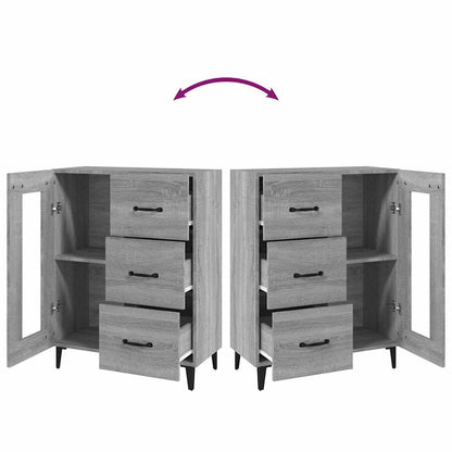 Sideboard Grau Sonoma 69,5x34x90 cm Holzwerkstoff