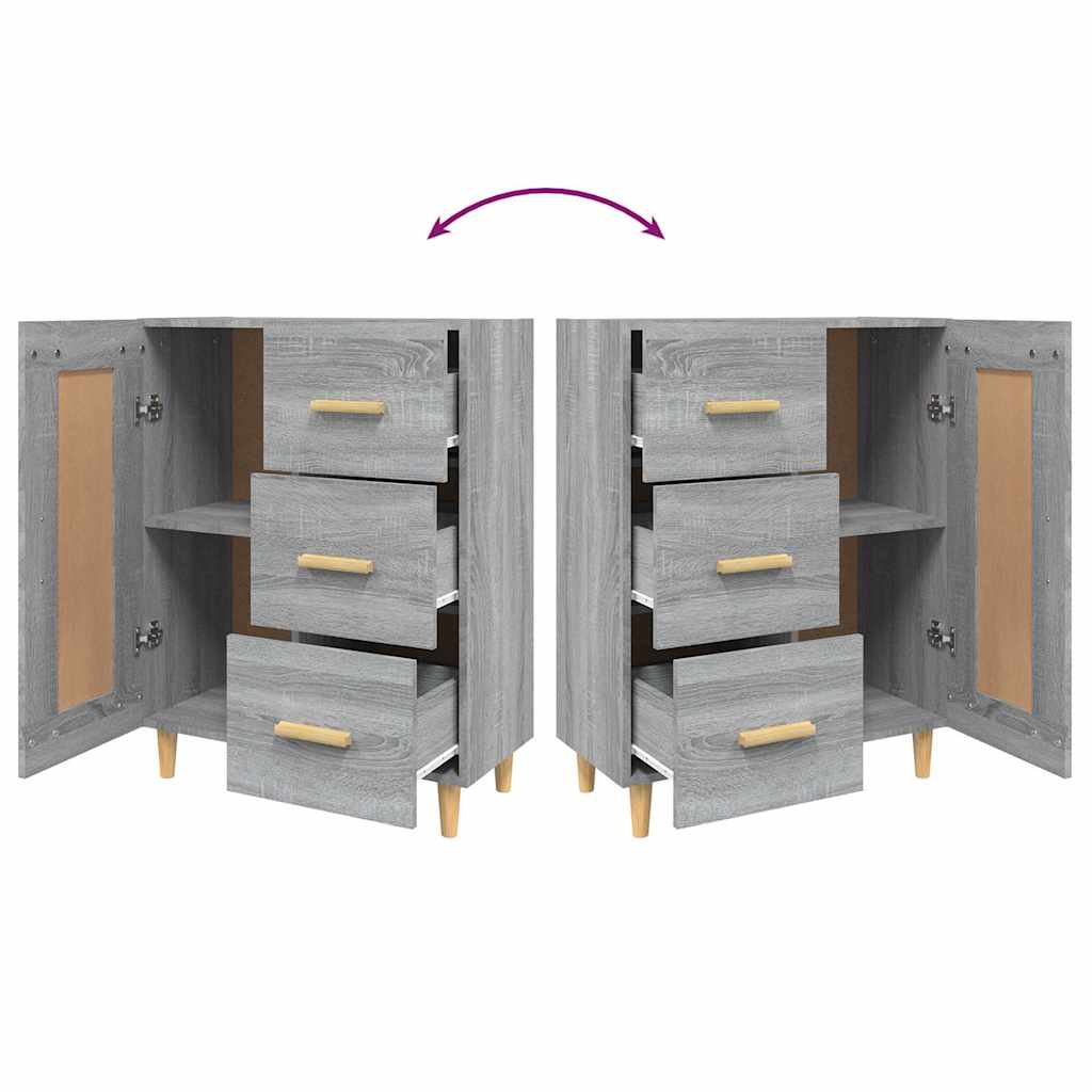 Sideboard Grau Sonoma 69,5x34x90 cm Holzwerkstoff