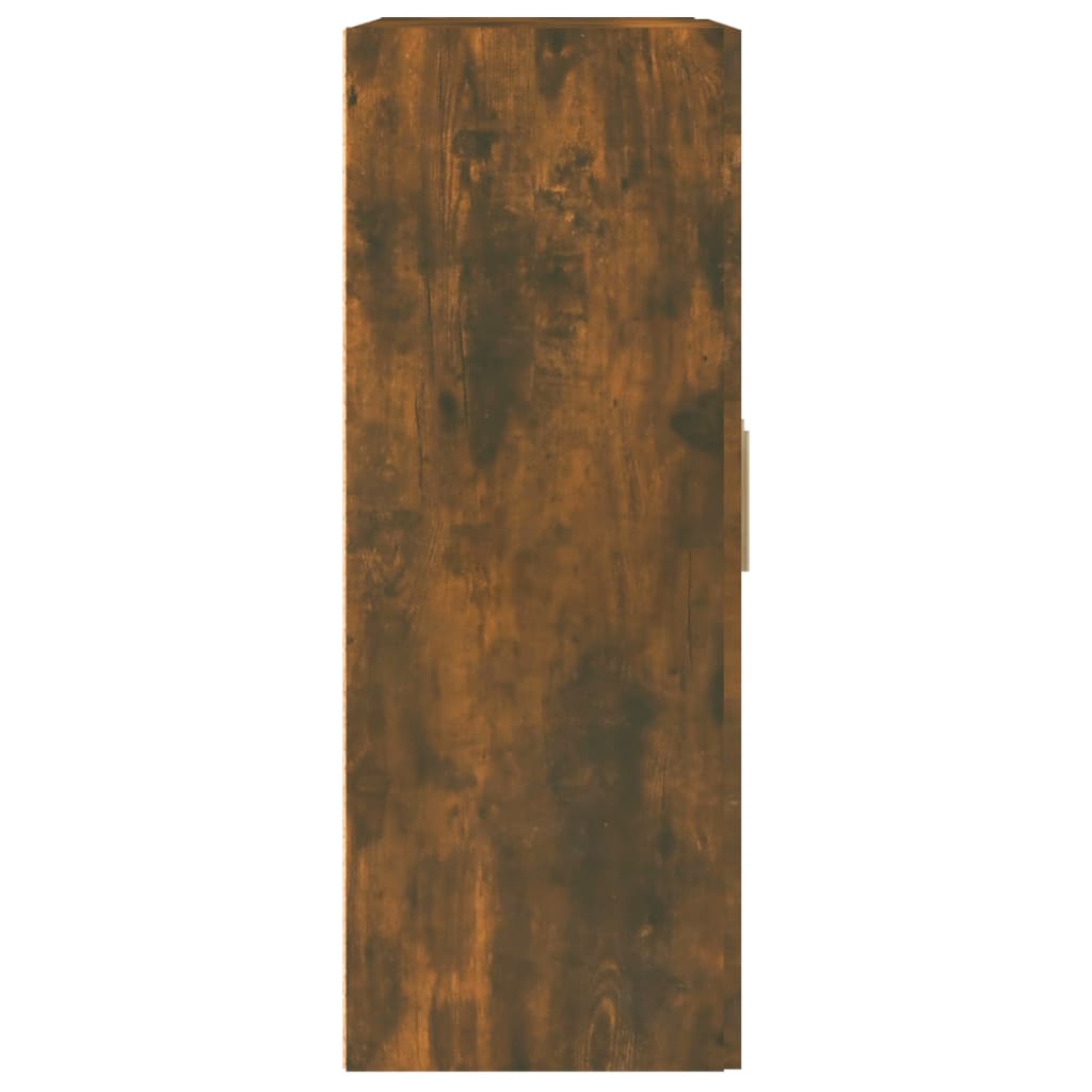 Armoire murale chêne fumé 69,5x32,5x90 cm matériau bois