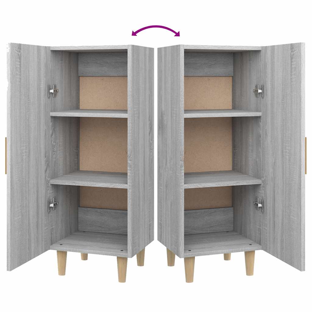 Sideboard Grau Sonoma 34,5x34x90 cm Holzwerkstoff