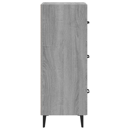 Sideboard Grau Sonoma 34,5x34x90 cm Holzwerkstoff