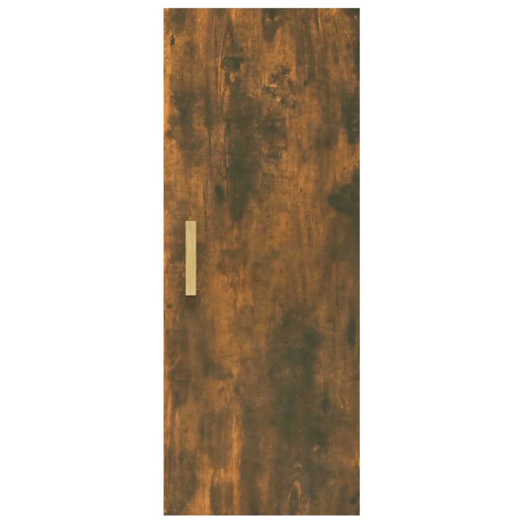 Armoire murale chêne fumé 34,5x34x90 cm matériau bois