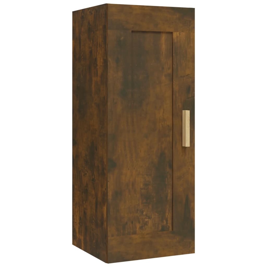 Armoire murale chêne fumé 35x34x90 cm en bois